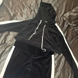 2 piece large fashion nova 2 piece velvet set